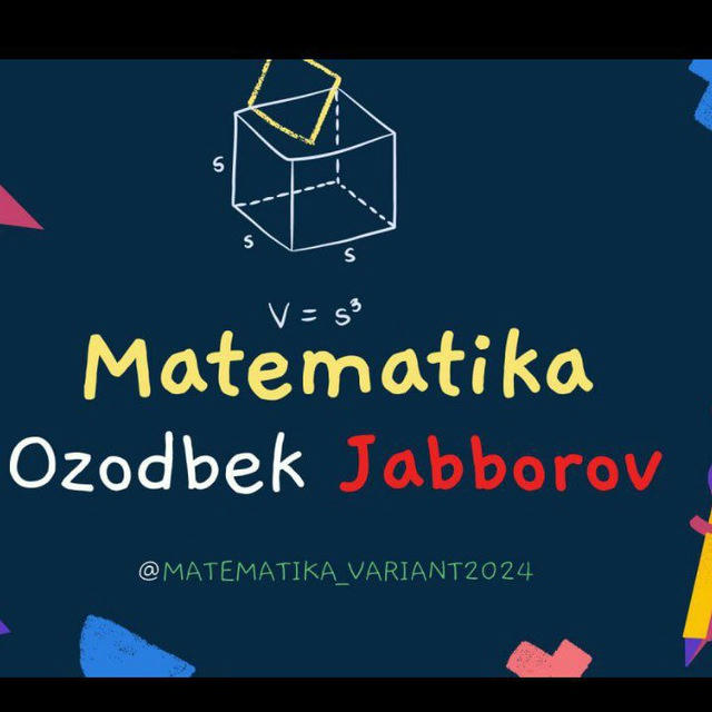 Matematika|| Ozodbek Jabborov