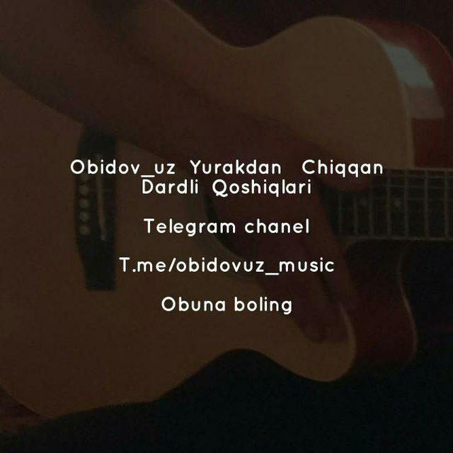 Obidovuz 🥀 Yurakdan Chiqqan Dardli Qoshiqlar💔