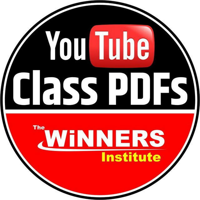 The WiNNERS Institute (Channel For YouTube Class PDF Only) 📚