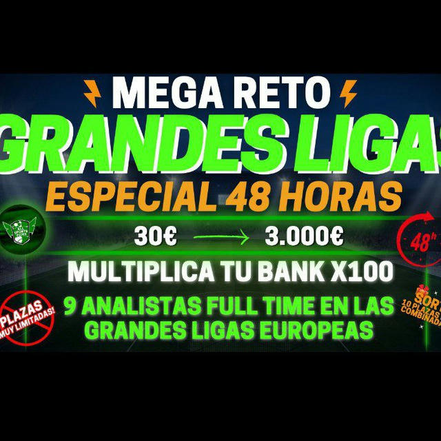 MEGA RETO GRANDES LIGAS 30€ A 3.000€⚽️