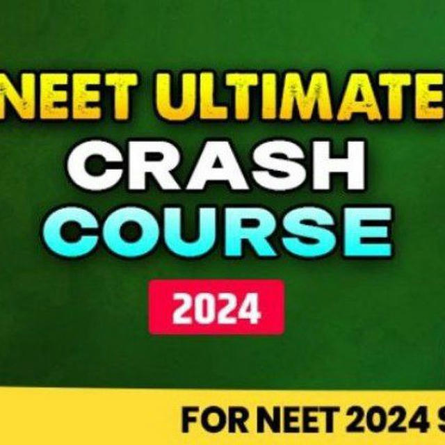 NEET ULTIMATE CRASH COURSE