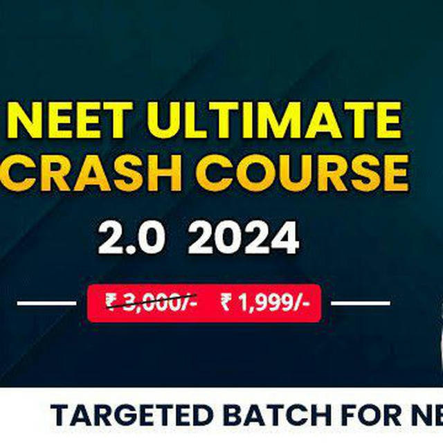 Neet ultimate Crash course 2.0 2024