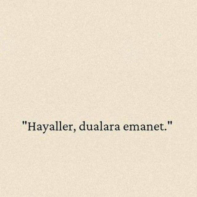 HAYALLER DUALARA EMANET ོ