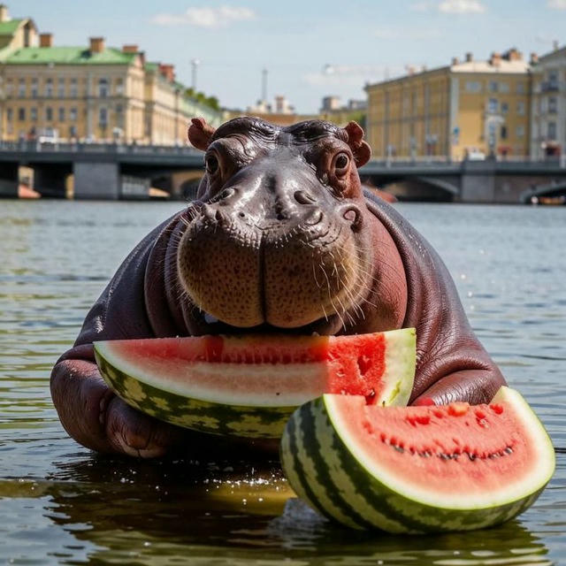 БЕГЕМОТ С АРБУЗАМИ