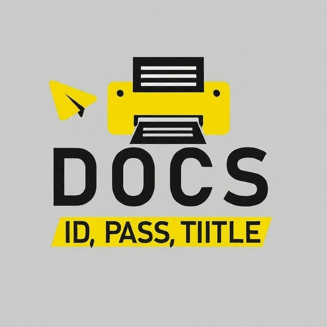 Docs🖨 ID,Pass, Title, 🏦