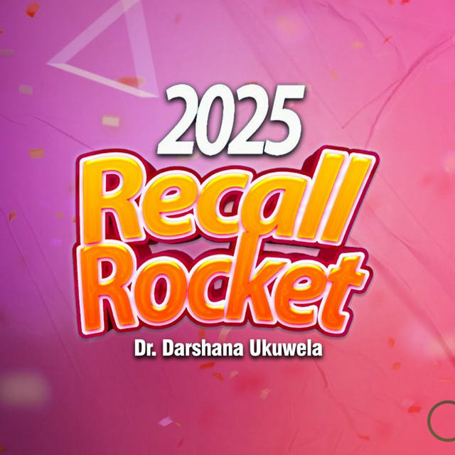 2025 Recall Rocket | Dr Darshana Ukuwela - Physics